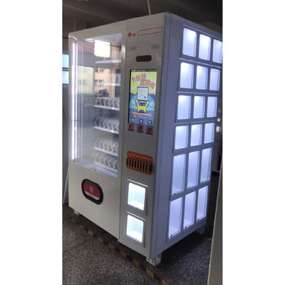 24 Hours Advertising Screen Vending Machine Combination Snack Drinks  Vending Machine Card Reader