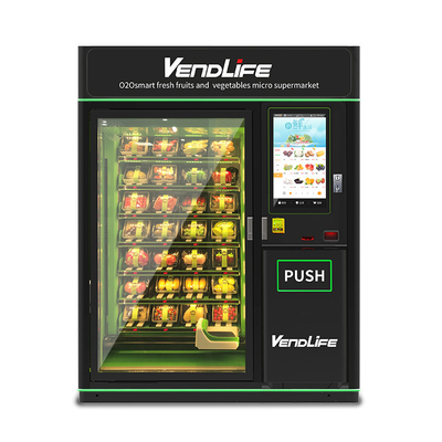 32in Touchscreen Fresh Food Vending Machines With Microwave 1.8KW