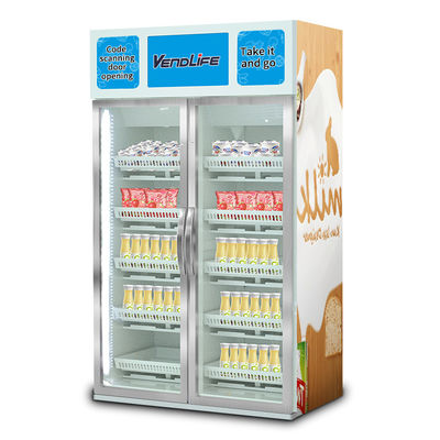 cabinet Smart Vending Machine 2.14m tall 20kg each layer 0.3KW Single Door